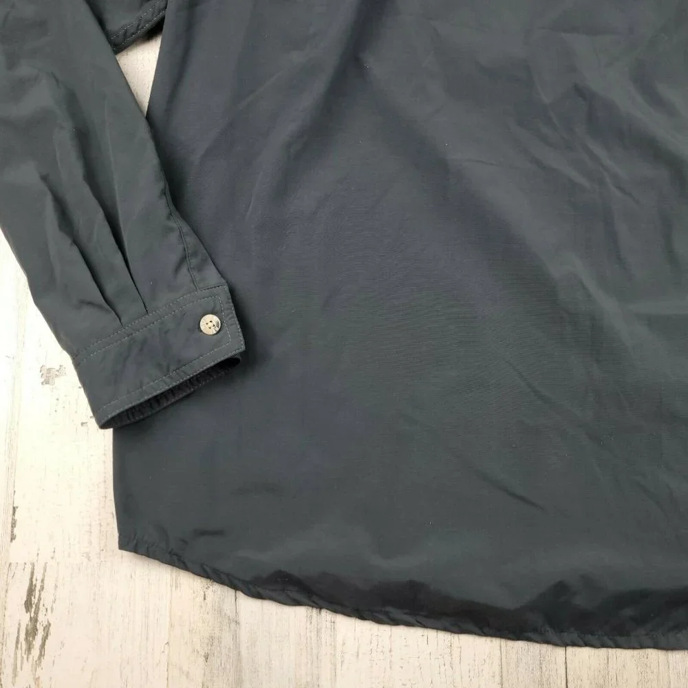 REI UPF 50+ Gray Check Coolplus Long Sleeve Hiking Fishing Outdoor Shirt - Picture 9 of 11